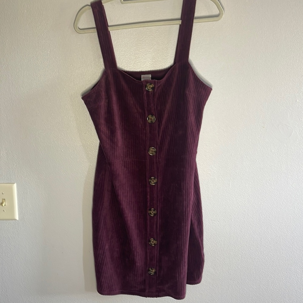 No Boundaries• corduroy mini dress